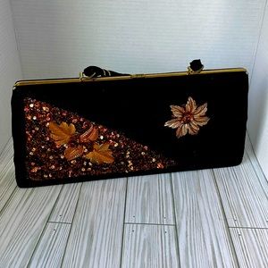 Vintage Hand Decorate Original by Caron Houston, Tx with flower detail